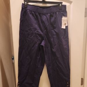 Women's Large Navy Capri Pants Nwt
